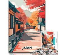1000 Pieces for Adults Autumn in Japan Puzzles for Adults And Teenagers,Toys Educational Games Stress Relieving Great Gifts And Toys 26x38cm