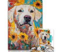 1000 Pieces for Adults Basquiat-style Labrador Puzzles for Adults And Teenagers,Family Entertainment Toys Is Ideal As A Gift for The Whole Family 26x38cm