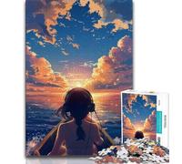 1000 Pieces for Adults Beautiful Anime Landscape Puzzles for Adults And Teenagers,Stress Reliever Difficult Challenge Unique Home Decor And Gifts (26x38cm)