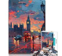 1000 Pieces for Adults Beautiful Big Ben Puzzles for Adults And Teenagers,for Is Ideal As A Gift for The Whole Family for And 14 Years Old 26x38cm