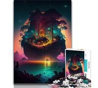1000 Pieces for Adults Beautiful Little Island 1000 Pieces Jigsaw Puzzles For Teens And Adults,Relax Games Is Ideal As A Gift for The Whole Family 75x50cm
