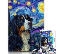 1000 Pieces for Adults Bernese Mountain Dog 1000 Piece Jigsaw Puzzles for Adults Gifts,is Ideal As Gifts for The Whole Family for And Age 14 50x75cm