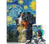 1000 Pieces for Adults Bernese Mountain Dog 1000 Piece Jigsaw Puzzles for Adults Gifts,is Ideal As Gifts for The Whole Family for And Age 14 26x38cm