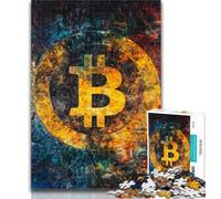 1000 Pieces for Adults Bitcoin Jigsaw Puzzles for Adults 1000,Challenging Game Toys for Is Ideal As A Gift for The Whole Family 26x38cm