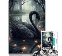 1000 Pieces for Adults Black Swan Adult Jigsaws 1000 Piece,Educational Toys Is Ideal As A Gift for The Whole Family (50x75cm)