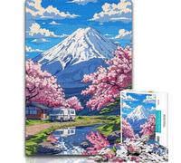 1000 Pieces for Adults Blooming Cherry Blossoms 1000 Piece Jigsaw Puzzles for Teenagers,Fully Interlocking & Randomly Shaped Pieces (38x26cm)