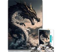 1000 Pieces for Adults Brave Dragon Jigsaws 1000 Pieces for Teenagers,Stress Reliever Staycation Kill Time Funny Gift (50x75cm)
