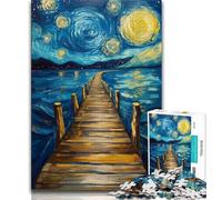 1000 Pieces for Adults Bridge Under The Night Sky 1000 Pieces Jigsaw Puzzles For Teens And Adults,is Ideal As Gifts for The Whole Family for And Age 14 (50x75cm)