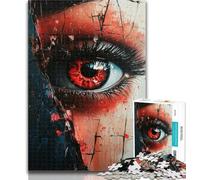 1000 Pieces for Adults Broken Eye Jigsaw Puzzles for Adults 1000,Challenging Game Toys for Is Ideal As A Gift for The Whole Family 26x38cm