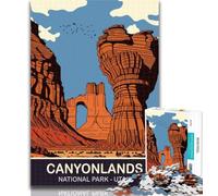 1000 Pieces for Adults Canyonlands Utah Puzzles for Adults And Teenagers,Toys Educational Games Stress Relieving Great Gifts And Toys 26x38cm