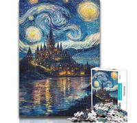 1000 Pieces for Adults Castle Under The Stars Jigsaw Puzzles for Teenagers 1000 Pieces,Family Game Stress Reliever Difficult Challenge Secret Santa Gifts 50x75cm