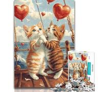 1000 Pieces for Adults Cat Crew 1000 Piece Jigsaw Puzzle for Adults Teens,Vibrant And Unique Design Relaxing & Challenging Puzzle Experience 50x75cm