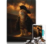 1000 Pieces for Adults Cat from An Aristocratic Family Jigsaw Puzzles for Adults 1000 Pieces,Challenging Game for The Whole for Women, Gifts for Men 26x38cm