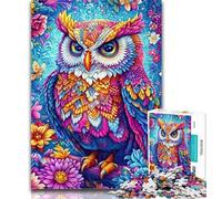 1000 Pieces for Adults Color Owl Jigsaws 1000 Pieces for Adults,Toys Educational Games Stress Relieving Wall Decoration 50x75cm