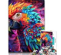 1000 Pieces for Adults Colorful Art Parrot Jigsaw Puzzle 1000 Pieces for Adults,Challenging Game Toys for Is Ideal As A Gift for The Whole Family 26x38cm
