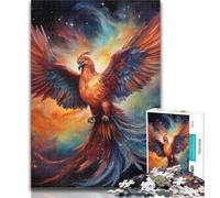 1000 Pieces for Adults Colorful Art Phoenix Adult Jigsaws 1000 Piece,Educational Toys Is Ideal As A Gift for The Whole Family 75x50cm