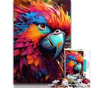 1000 Pieces for Adults Colorful Parrot Jigsaw Puzzles for Teenagers 1000,Educational Toys Is Ideal As A Gift for The Whole Family 26x38cm