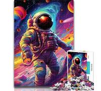 1000 Pieces for Adults Colourful Astronaut Jigsaws 1000 Pieces for Adults,Educational Game for Birthday, Chrismas for And 14 Years Old 50x75cm