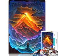 1000 Pieces for Adults Colourful Beautiful Mountains 1000 Piece Jigsaw Puzzle for Adults Teens,Vibrant And Unique Design Relaxing & Challenging Puzzle Experience 50x75cm
