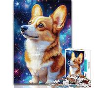 1000 Pieces for Adults Cosmic Corgi Jigsaw Puzzles for Adults 1000 Piece,is Ideal As Gifts for The Whole Family for And Age 14 (26x38cm)