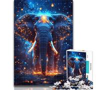 1000 Pieces for Adults Cosmic Elephant Jigsaw Puzzles for Teenagers 1000,Educational Toys Is Ideal As A Gift for The Whole Family 26x38cm