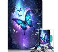 1000 Pieces for Adults Cosmic Galaxy Butterfly 1000 Piece Jigsaw Puzzles for Teenagers,with Matching Poster And Trivia Sheet for Age 14 Years Up 50x75cm
