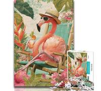 1000 Pieces for Adults Cow And Chicken 1000 Piece Jigsaw Puzzles for Teenagers,with Matching Poster And Trivia Sheet for Age 14 Years Up 50x75cm