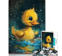 1000 Pieces for Adults Cute Little Yellow Duck Puzzles for Adults And Teenagers,Family Entertainment Toys Is Ideal As A Gift for The Whole Family 26x38cm