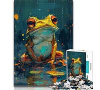 1000 Pieces for Adults Cute Little Yellow Frog 1000 Pieces Jigsaw Puzzle For Adults Teens,Toys Educational Games Stress Relieving Great Gifts And Toys 26x38cm