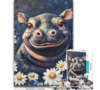1000 Pieces for Adults Daisy And Hippo Jigsaw Puzzles for Adults 1000 Piece,is Ideal As Gifts for The Whole Family for And Age 14 50x75cm