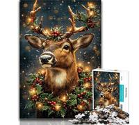 1000 Pieces for Adults Deer Jigsaw Puzzles for Adults 1000 Pieces,for Is Ideal As A Gift for The Whole Family for And 14 Years Old 26x38cm