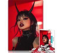 1000 Pieces for Adults Devil Girl Jigsaw Puzzles for Adults 1000 Pieces,Diy Modern Wall Art Unique Gift Home Decor 26x38cm