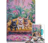 1000 Pieces for Adults Dog on The Sofa Jigsaw Puzzles for Teenagers 1000,is Ideal As Gifts for The Whole Family for And Age 14 50x75cm