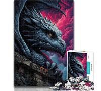 1000 Pieces for Adults Dragon Warrior Jigsaw Puzzles for Adults 1000,Challenging Game Toys for Is Ideal As A Gift for The Whole Family 26x38cm