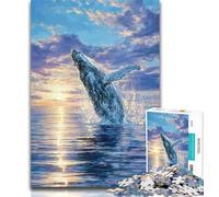 1000 Pieces for Adults Dream Whale Adult Jigsaw Puzzles 1000 Pieces,Educational Game for Birthday, Chrismas for And 14 Years Old 26x38cm