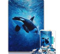 1000 Pieces for Adults Dream Whale Jigsaw Puzzles for Teenagers,Learning Educational Toy for Is Ideal As A Gift for The Whole Family 26x38cm