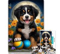 1000 Pieces for Adults Easter Dog Jigsaws 1000 Pieces for Teenagers,Toys Educational Games Stress Relieving Artists Collection, Fine Art (26x38cm)