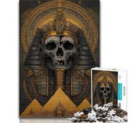 1000 Pieces for Adults Egyptian Skeleton 1000 Piece Jigsaw Puzzles for Adults Gifts,is Ideal As Gifts for The Whole Family for And Age 14 50x75cm