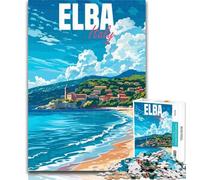 1000 Pieces for Adults Elba Island Italy 1000 Piece Jigsaw Puzzles for Adults Gifts,Toys Educational Games Stress Relieving Wall Decoration 75x50cm