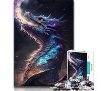 1000 Pieces for Adults Elder Dragons Cosmic Reign 1000 Piece Jigsaw Puzzle for Adults Teens,Educational Games Home Decoration Artists Collection, Fine Art (38x26cm)