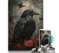 1000 Pieces for Adults Evil Crow Jigsaw Puzzles for Teenagers,Learning Educational Toy for Is Ideal As A Gift for The Whole Family 50x75cm