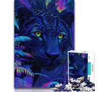 1000 Pieces for Adults Fantasy Black Panther 1000 Piece Jigsaw Puzzles for Adults Gifts,Artists Collection, Fine Art for Age 14 Years Up 50x75cm