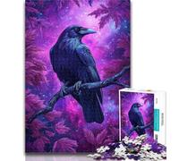 1000 Pieces for Adults Fantasy Crow 1000 Pieces Jigsaw Puzzle For Adults Teens,Family Games Christmas Birthday Gifts 50x75cm
