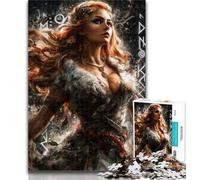 1000 Pieces for Adults Fantasy Dark Girl 1000 Piece Jigsaw Puzzle for Adults Teens,Educational Games Home Decoration Artists Collection, Fine Art 26x38cm