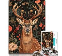 1000 Pieces for Adults Fantasy Deer Jigsaws 1000 Pieces for Adults,is Ideal As A Gift for The Whole Family Suitable for And 14 50x75cm