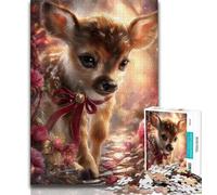 1000 Pieces for Adults Fantasy Deer Jigsaws Puzzles 1000 Pieces for Adults Gifts,Birthday Present, Gifts for And Age 14 (50x75cm)