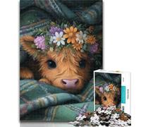 1000 Pieces for Adults Farm Yak Jigsaws Puzzles 1000 Pieces for Teenagers Gifts,Vibrant And Unique Design Relaxing & Challenging Puzzle Experience 26x38cm