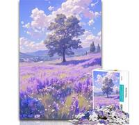 1000 Pieces for Adults Fields Full of Tulips Jigsaw Puzzles for Adults 1000 Pieces,Challenging Game for The Whole for Women, Gifts for Men 26x38cm