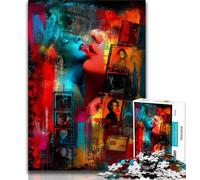 1000 Pieces for Adults Film Collage Jigsaws 1000 Pieces for Adults,is Ideal As A Gift for The Whole Family Suitable for And 14 (50x75cm)