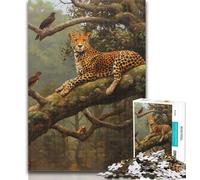 1000 Pieces for Adults Forest Jungle Deer Cheetah Jigsaw Puzzles for Teenagers 1000 Pieces,Learning Educational Toys Family Games Enhance Love between Couples 50x75cm